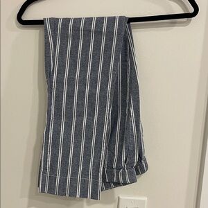 Striped Gray and White Pants